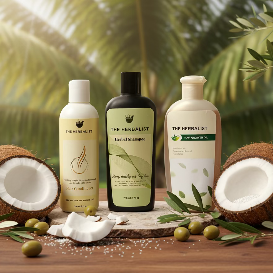 Bundle- Oil, Herbal Shampoo and Conditioner
