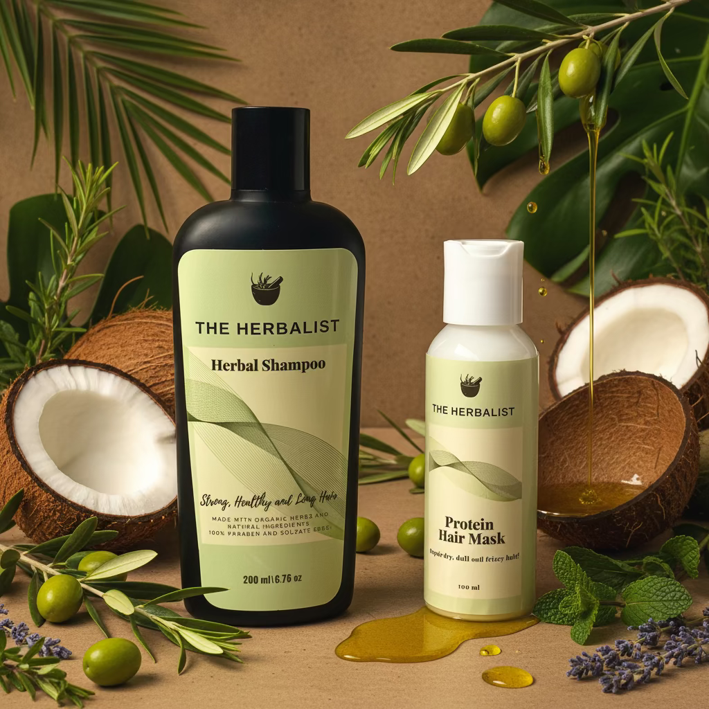 Bundle- Herbal Shampoo and Protein Mask